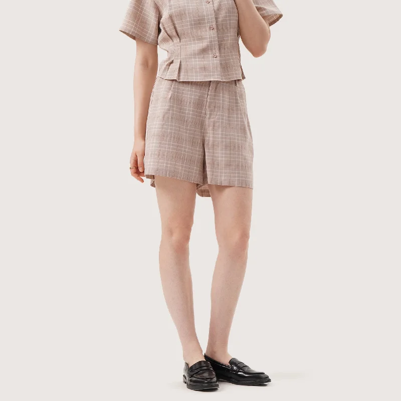 Comfortable And Simple Plaid Shorts