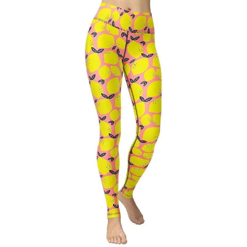 Personalized Design Cute Lemon Yoga Leggings