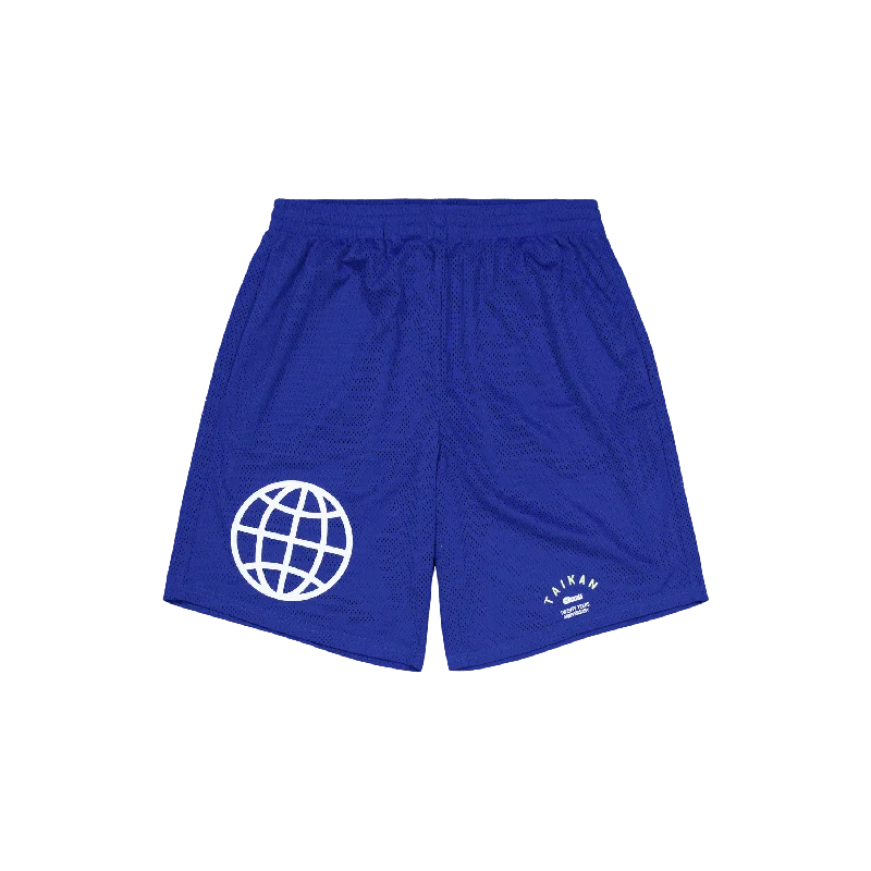 Celebrity Style Taikan X Cali Xx Mesh Shorts Royal Blue