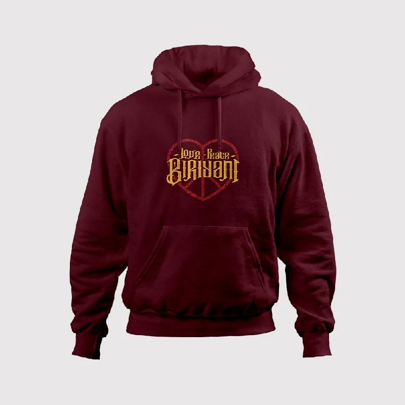 High Street Fashion Love Peace Biriyani Hoodie