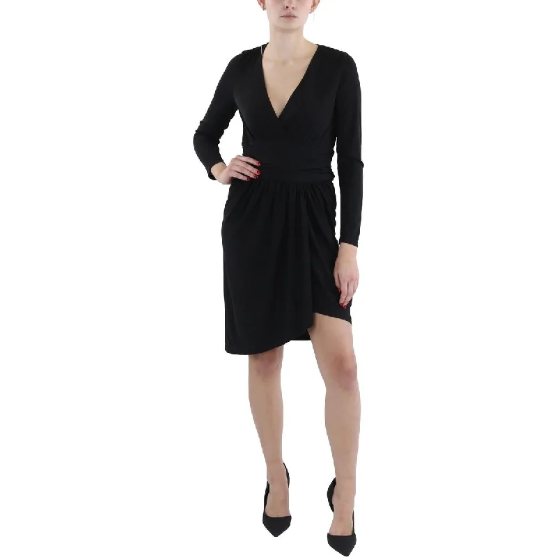 Comfortable And Casual Lauren Ralph Lauren Womens Ruched  Cocktail And Party Dress