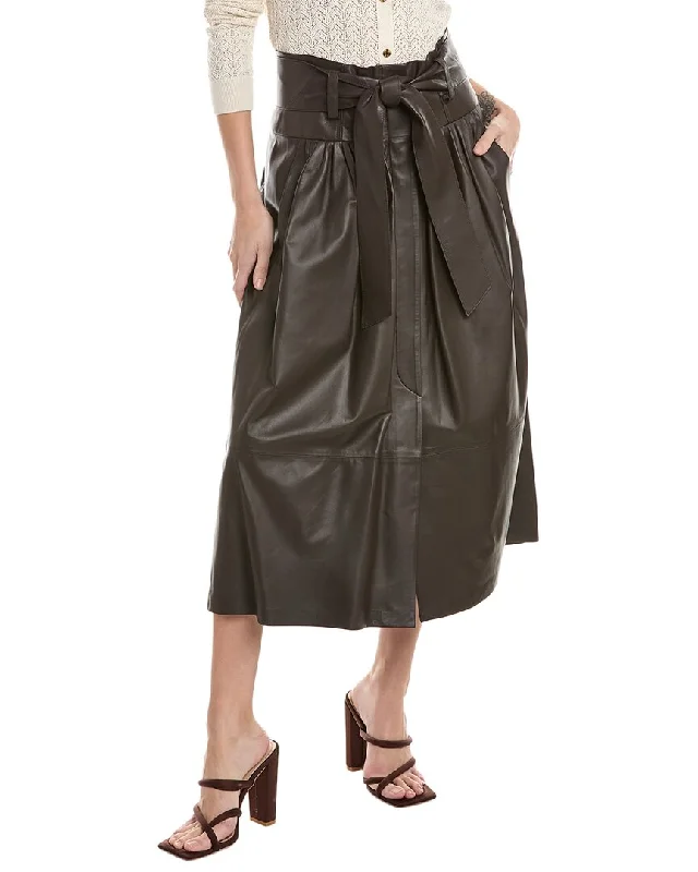 Party Wear Vince Leather Skirt