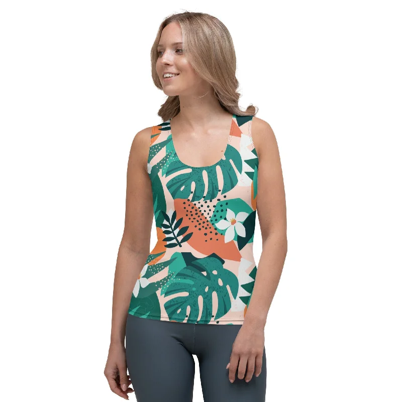 Tropical Style Contemporary Tropical Tank Top