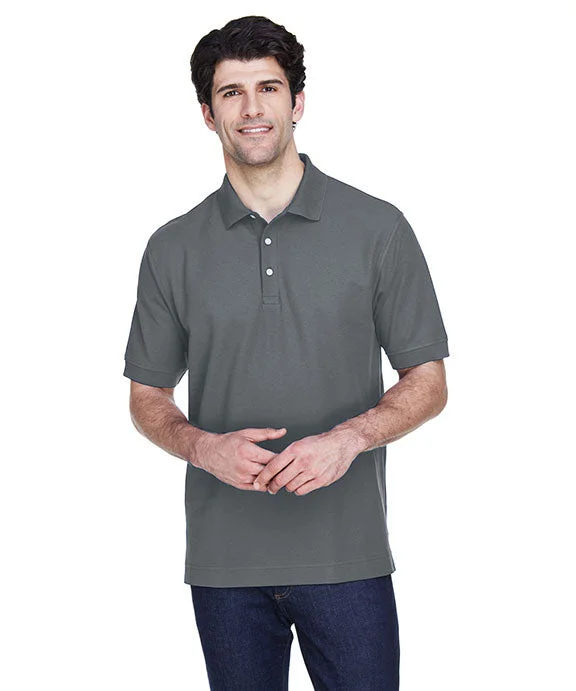 Relaxed And Casual D100 - Devon & Jones Mens Pima Piqué Short-Sleeve Polo Shirt | Graphite Relaxed And Casual D100 - Devon & Jones Mens Pima Piqué Short-Sleeve Polo Shirt | Graphite