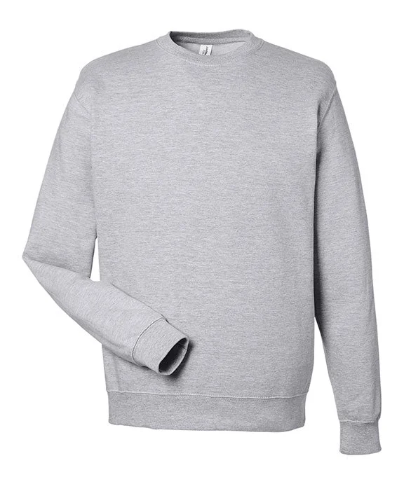 Exquisite Tailoring JHA030 - Just Hoods By AWDis Adult Midweight College Crewneck Sweatshirt | Heather Grey Exquisite Tailoring JHA030 - Just Hoods By AWDis Adult Midweight College Crewneck Sweatshirt | Heather Grey