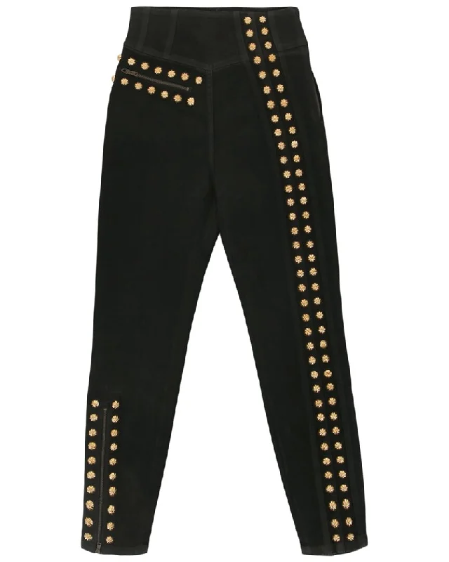 Fashion Design Gucci Coated Denim Pant