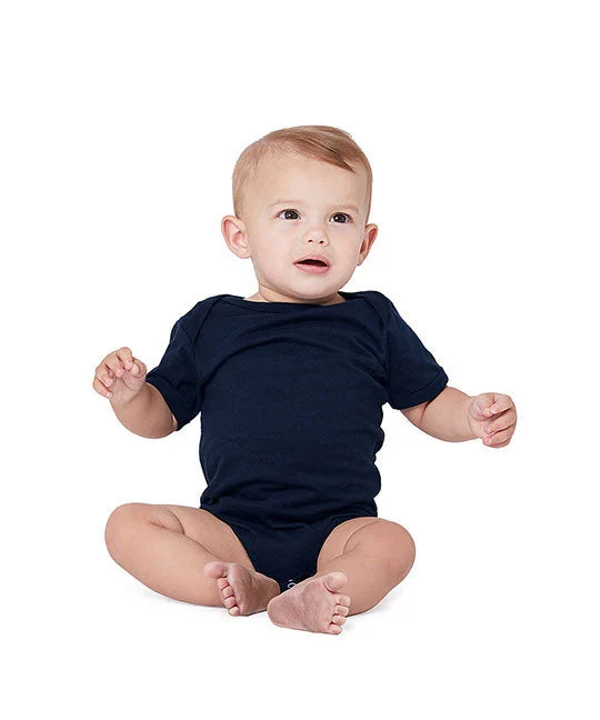 Slim Fit 100B - Bella + Canvas Infant Jersey Short-Sleeve One-Piece | Navy