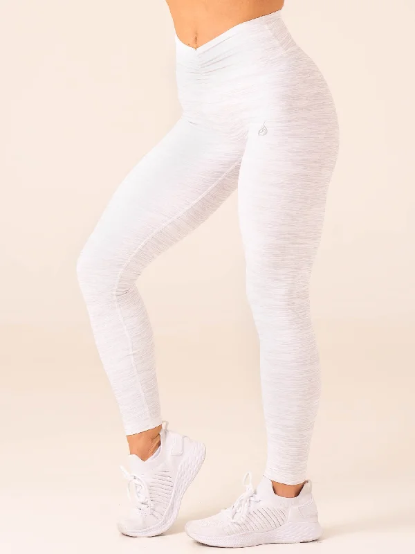 Celebrity Style Tempo Leggings - Snow Grey Marl