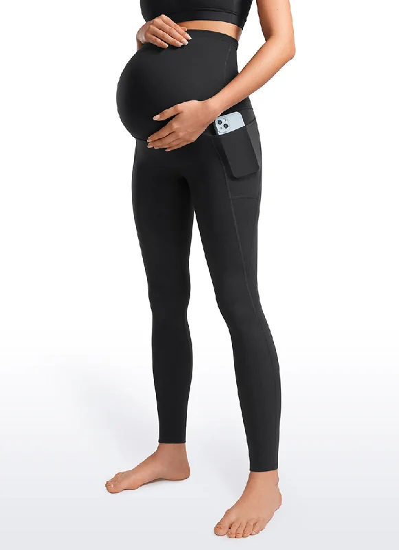 Dessert Matching Butterluxe Maternity Leggings with Pockets 28"