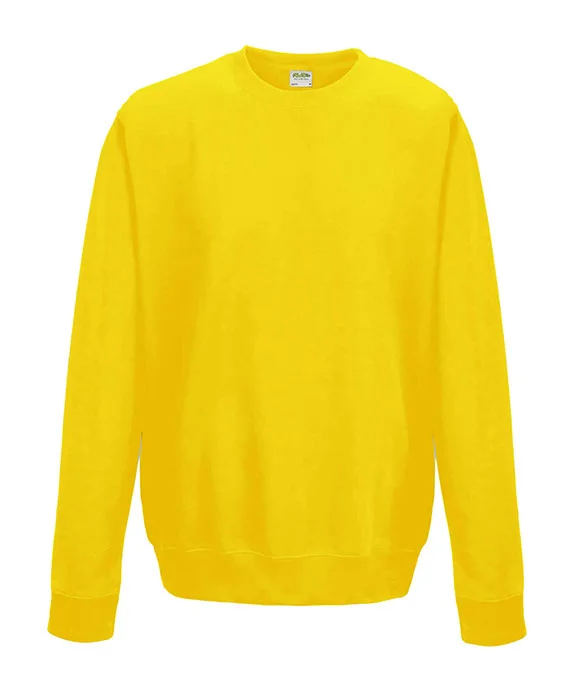 Comfortable Fashion JHA030 - Just Hoods By AWDis Adult Midweight College Crewneck Sweatshirt | Sun Yellow