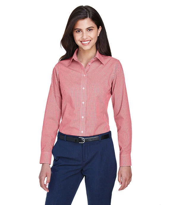 Comfortable And Simple D640W - Devon & Jones Ladies Crown Woven Collection™ Gingham Check Shirt | Red Comfortable And Simple D640W - Devon & Jones Ladies Crown Woven Collection™ Gingham Check Shirt | Red