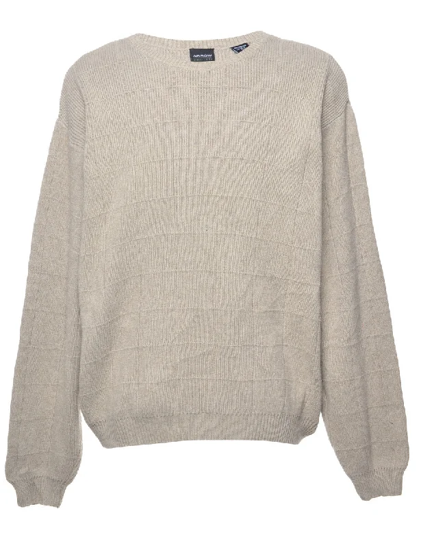 Soft Layers Arrow Beige Jumper - L