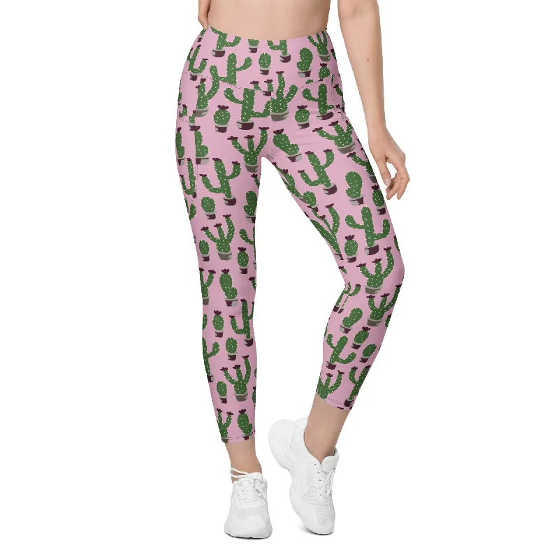 Sports And Leisure Cactus Love Leggings With Pockets