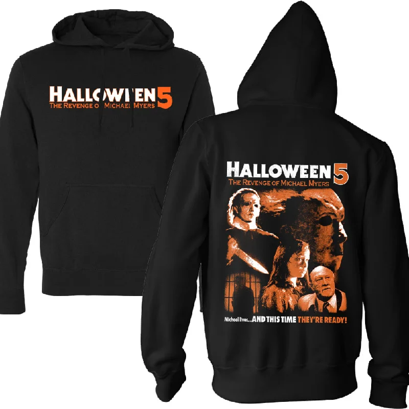 Simple Design Halloween 5 He's Still Out There Pullover Hoodie