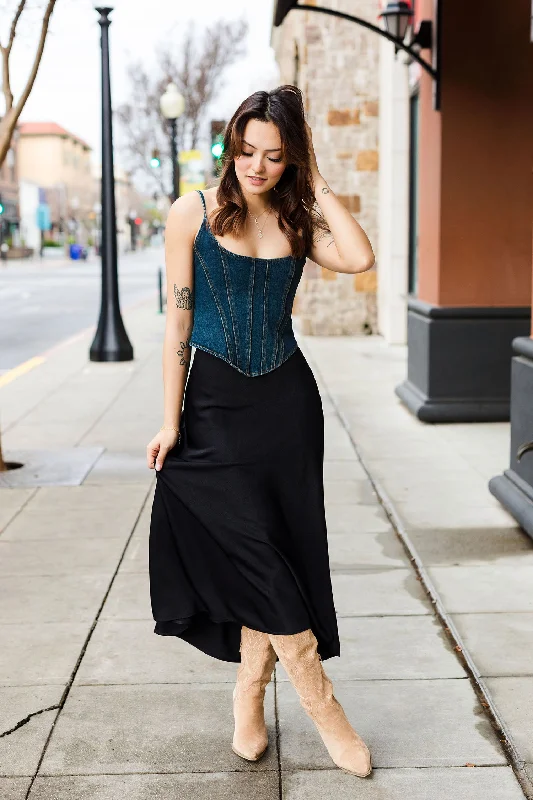Knowledge And Elegance The Always Faithful Satin Maxi Skirt