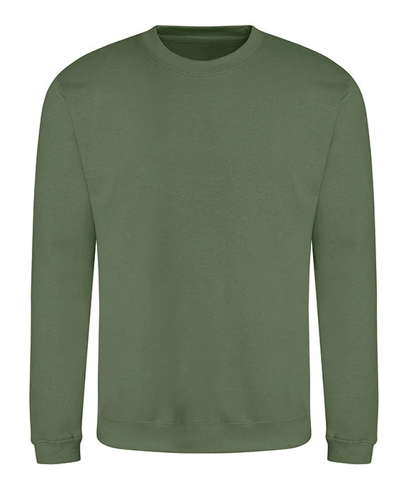 Editorial Design JHA030 - Just Hoods By AWDis Adult Midweight College Crewneck Sweatshirt | Earthy Green Editorial Design JHA030 - Just Hoods By AWDis Adult Midweight College Crewneck Sweatshirt | Earthy Green