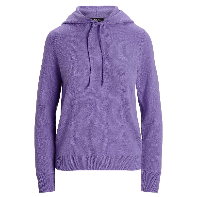 Trendy And Casual Womens RLX Cashmere Hoodie Pure Lilac - AW24