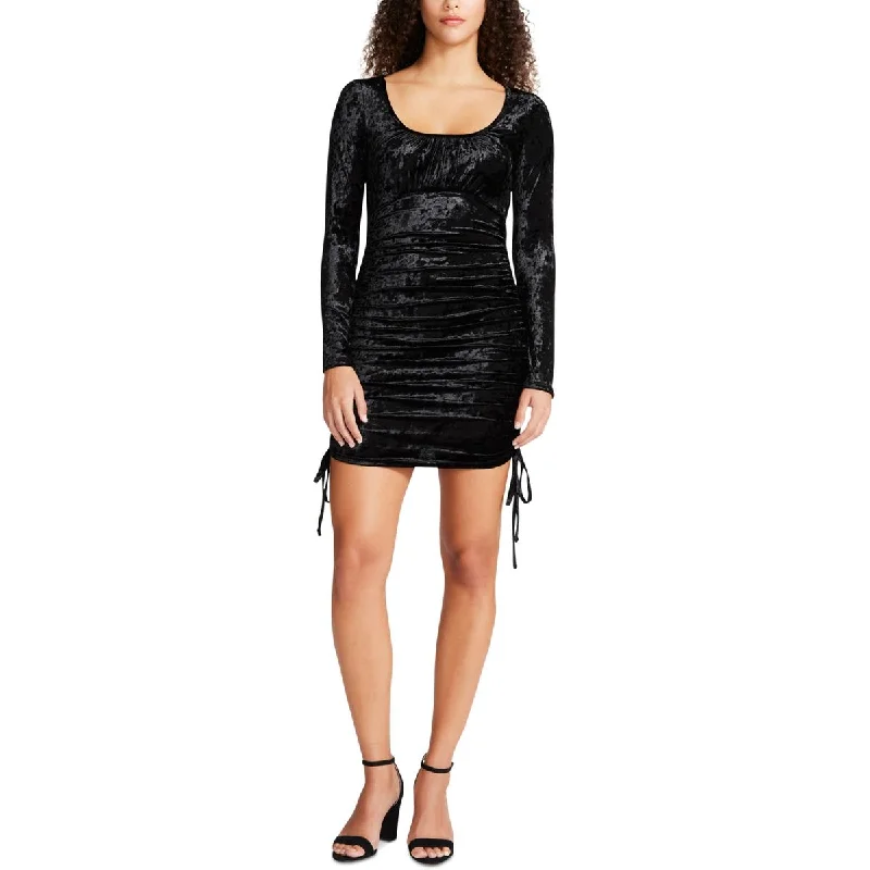 Sports Fitness Wear Madden Girl Womens Juniors Ema Bodycon Ruched Cocktail and Party Dress