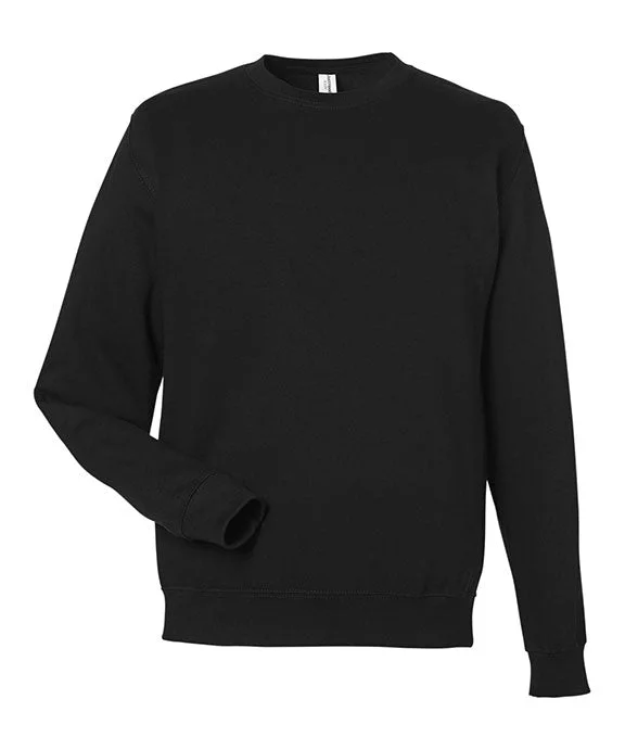 Fashionable In The Times JHA030 - Just Hoods By AWDis Adult Midweight College Crewneck Sweatshirt | Jet Black Fashionable In The Times JHA030 - Just Hoods By AWDis Adult Midweight College Crewneck Sweatshirt | Jet Black