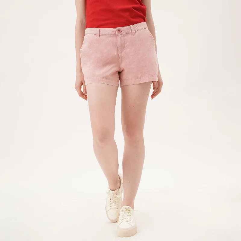 Slightly Flared Design Chino Shorts
