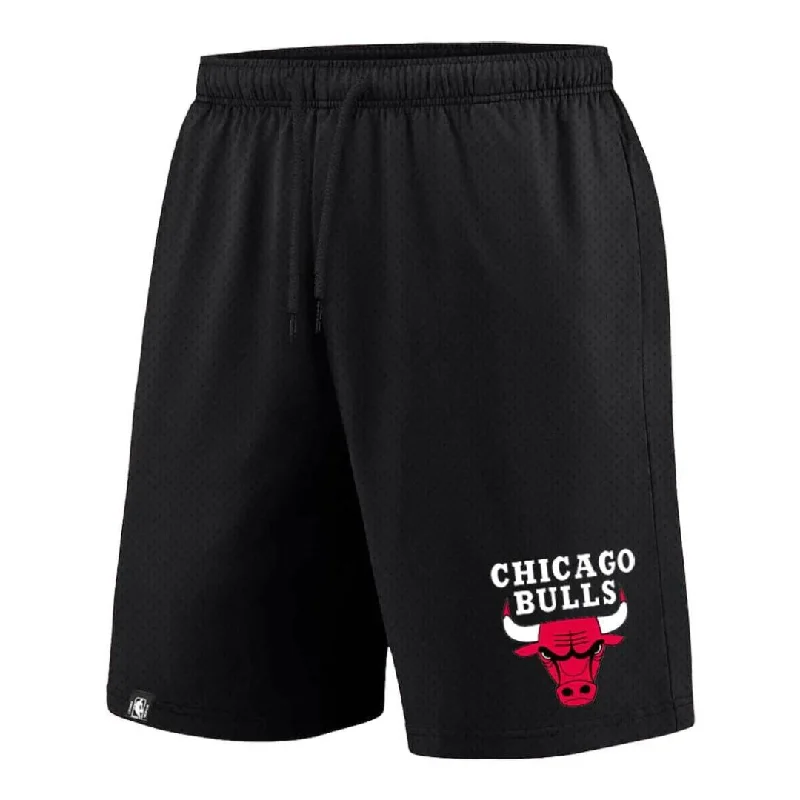High-end Customization NBA Essentials Youth Team Mesh Short Chicago Bulls Black