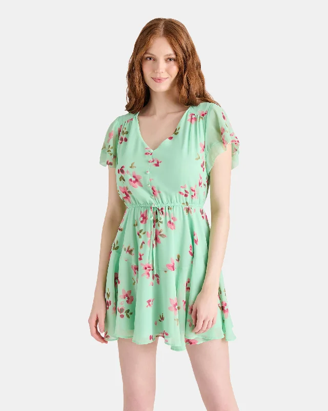 Relaxed Fit KIRSTY DRESS GREEN