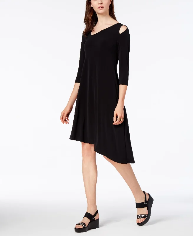 Versatile Comfort Alfani Cutout Asymmetrical Dress