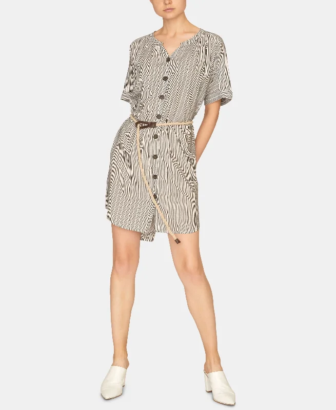 Personal Design Sanctuary Ellis Split Neck Rope Waist Dress